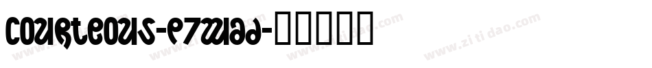 Courteous-p7wAD字体转换