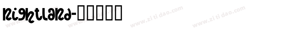 Nightland字体转换