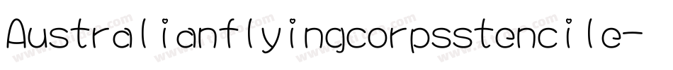 Australianflyingcorpsstencile-aAMK字体转换
