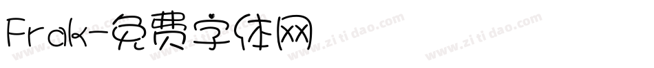 Frak字体转换