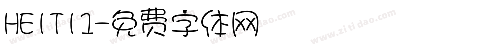 HEITI1字体转换