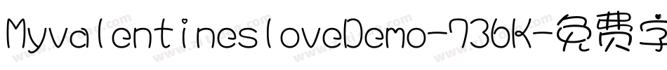 MyvalentinesloveDemo-736K字体转换