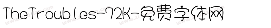 TheTroubles-72K字体转换