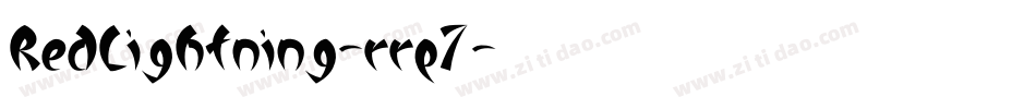 RedLightning-rrp7字体转换