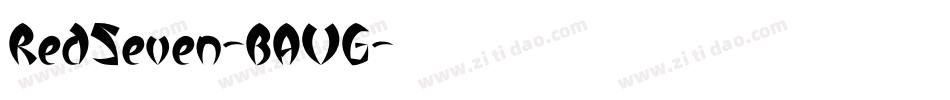 RedSeven-BAVG字体转换