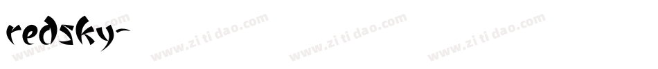 redsky字体转换
