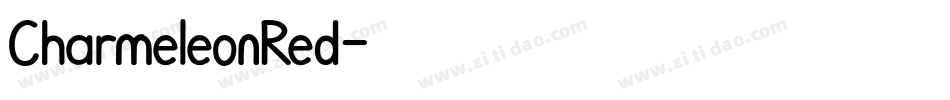 CharmeleonRed字体转换