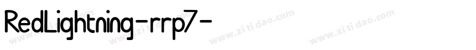 RedLightning-rrp7字体转换