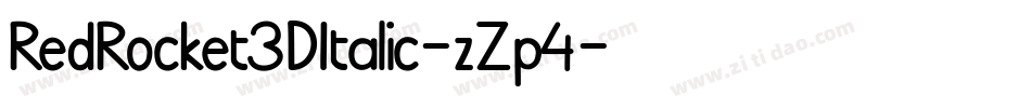RedRocket3DItalic-zZp4字体转换