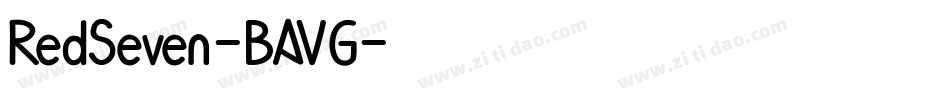 RedSeven-BAVG字体转换