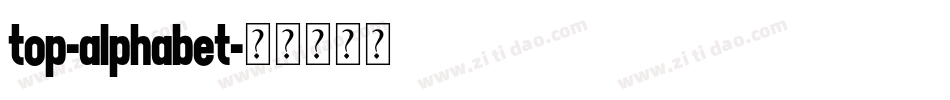 top-alphabet字体转换