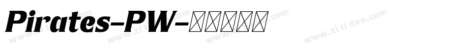 Pirates-PW字体转换