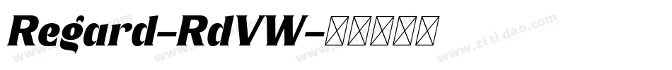 Regard-RdVW字体转换