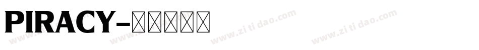 PIRACY字体转换