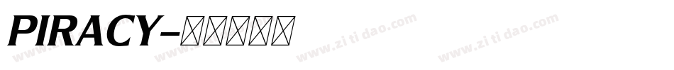 PIRACY字体转换