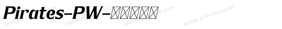 Pirates-PW字体转换