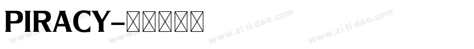 PIRACY字体转换