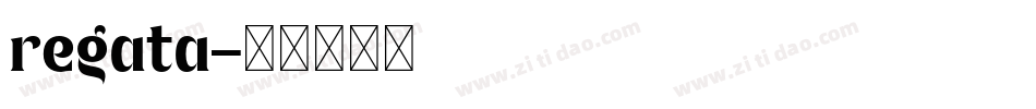 regata字体转换