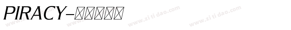 PIRACY字体转换