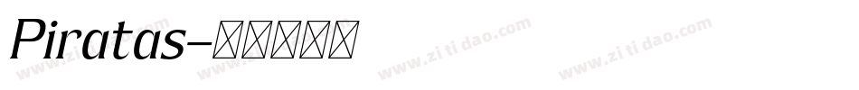 Piratas字体转换