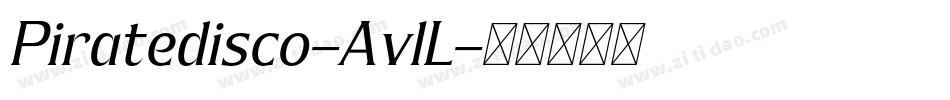 Piratedisco-AvlL字体转换