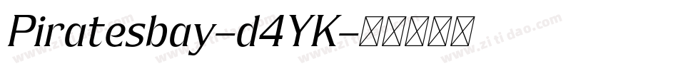 Piratesbay-d4YK字体转换