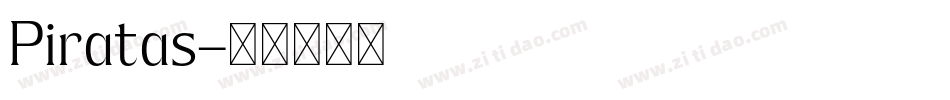 Piratas字体转换