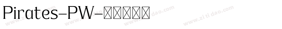 Pirates-PW字体转换
