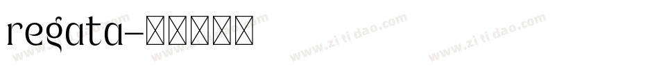 regata字体转换