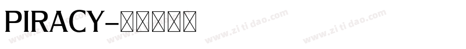 PIRACY字体转换