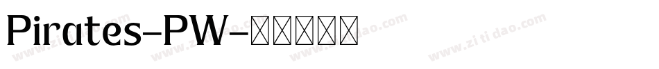 Pirates-PW字体转换