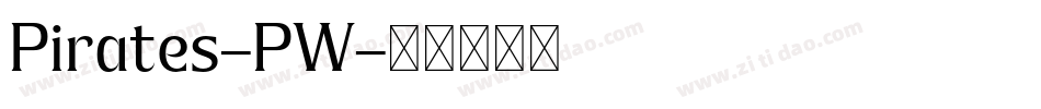 Pirates-PW字体转换