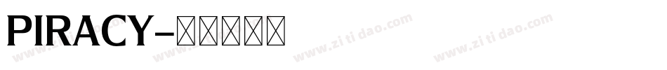 PIRACY字体转换