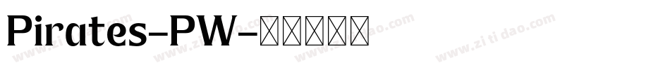 Pirates-PW字体转换