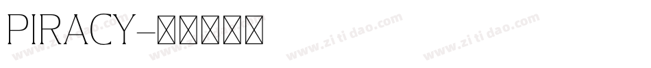 PIRACY字体转换