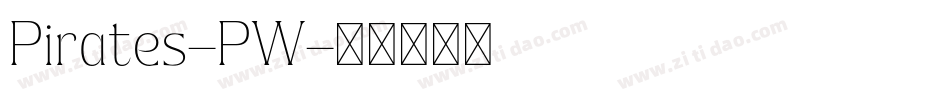 Pirates-PW字体转换