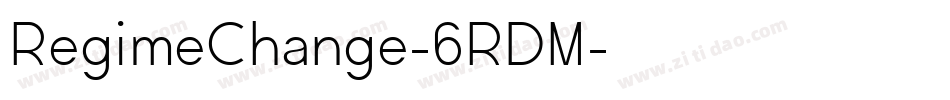 RegimeChange-6RDM字体转换
