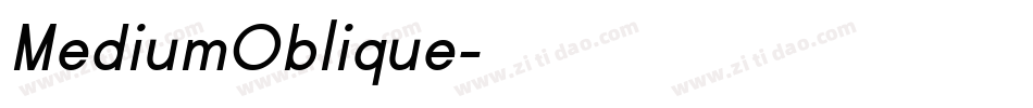 MediumOblique字体转换 MediumOblique字体转换
