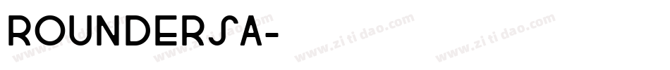 ROUNDERSA字体转换