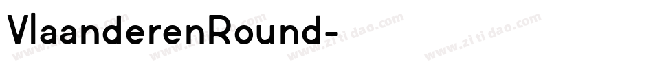 VlaanderenRound字体转换