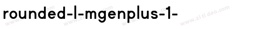 rounded-l-mgenplus-1字体转换
