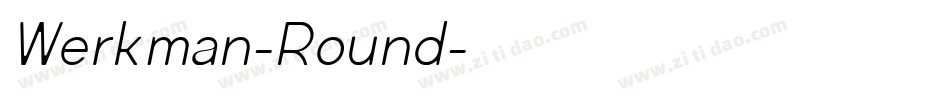 Werkman-Round字体转换