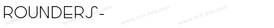 ROUNDERS字体转换