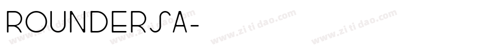 ROUNDERSA字体转换