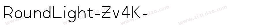RoundLight-Zv4K字体转换