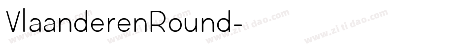 VlaanderenRound字体转换