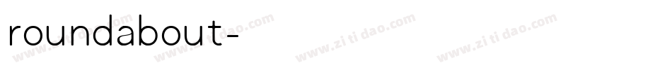 roundabout字体转换