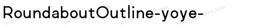 RoundaboutOutline-yoye字体转换