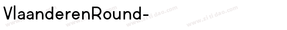 VlaanderenRound字体转换