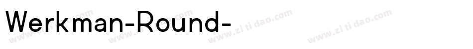 Werkman-Round字体转换